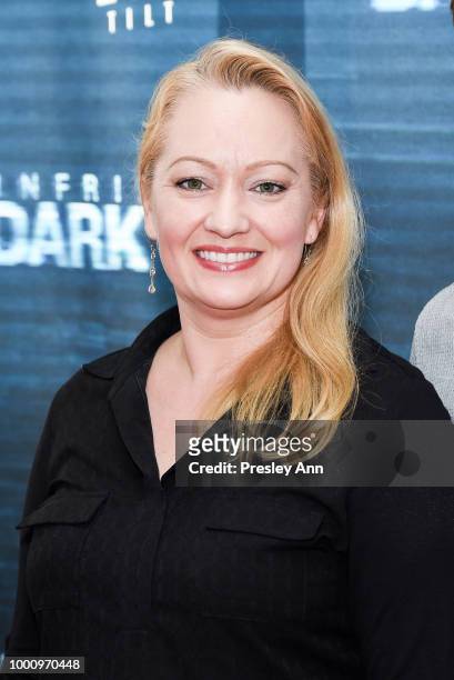 Lori Denil attends the premiere of Blumhouse Productions and Universal Pictures' "Unfriended: Dark Web" at L.A. LIVE on July 17, 2018 in Los Angeles,...