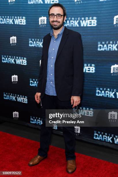 Adam Sidman attends the premiere of Blumhouse Productions and Universal Pictures' "Unfriended: Dark Web" at L.A. LIVE on July 17, 2018 in Los...