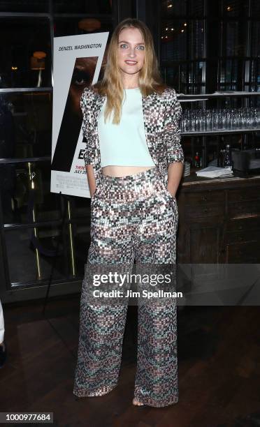 Model Vlada Roslyakova attends the special screening of "The Equalizer 2" hosted by Sony Pictures at The Roxy Hotel on July 17, 2018 in New York City.