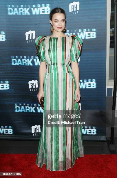 Rebecca Rittenhouse arrives to the Los Angeles premiere of Blumhouse Productions and Universal Pictures' "Unfriended: Dark Web" held at L.A. LIVE on...
