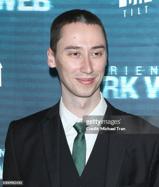 Alexander Ward arrives to the Los Angeles premiere of Blumhouse Productions and Universal Pictures' "Unfriended: Dark Web" held at L.A. LIVE on July...