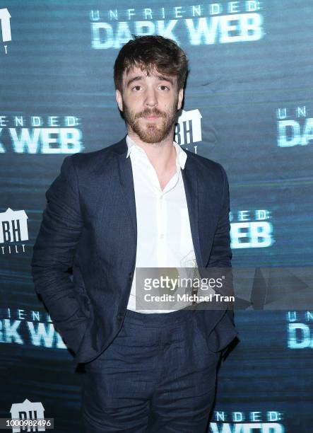 Connor Del Rio arrives to the Los Angeles premiere of Blumhouse Productions and Universal Pictures' "Unfriended: Dark Web" held at L.A. LIVE on July...