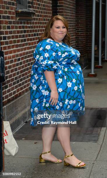 Actress Chrissy Metz is seen in Midtown on July 17, 2018 in New York City.