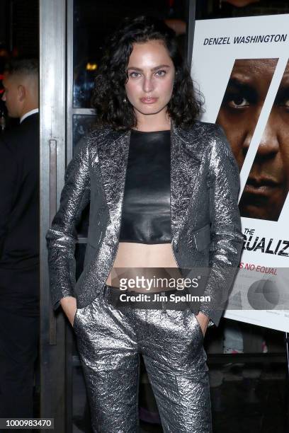 Model Marinet Matthee attends the special screening of "The Equalizer 2" hosted by Sony Pictures at The Roxy Hotel on July 17, 2018 in New York City.