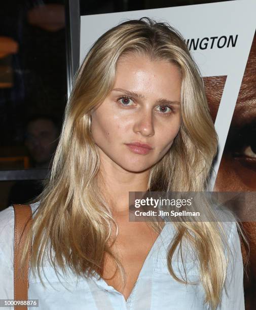 Model Kat Niko attends the special screening of "The Equalizer 2" hosted by Sony Pictures at The Roxy Hotel on July 17, 2018 in New York City.