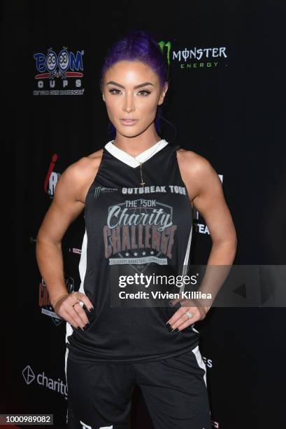 Natalie Eva Marie attends 50K Charity Challenge Celebrity Basketball Game at UCLA's Pauley Pavilion on July 17, 2018 in Westwood, California.