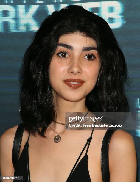 Alexa Mansour attends the premiere of Blumhouse Productions and Universal Pictures' 'Unfriended: Dark Web' at L.A. LIVE on July 17, 2018 in Los...