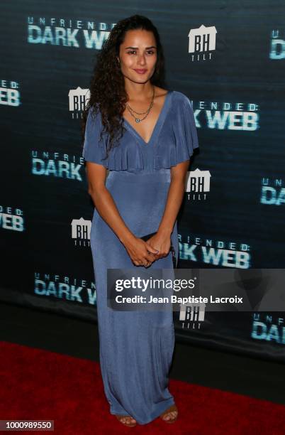 Stephanie Nogueras attends the premiere of Blumhouse Productions and Universal Pictures' 'Unfriended: Dark Web' at L.A. LIVE on July 17, 2018 in Los...