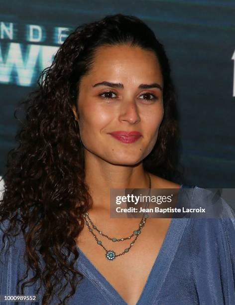 Stephanie Nogueras attends the premiere of Blumhouse Productions and Universal Pictures' 'Unfriended: Dark Web' at L.A. LIVE on July 17, 2018 in Los...