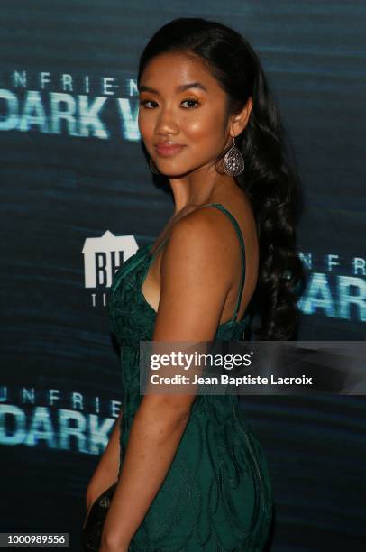 Savira Windyani attends the premiere of Blumhouse Productions and Universal Pictures' 'Unfriended: Dark Web' at L.A. LIVE on July 17, 2018 in Los...