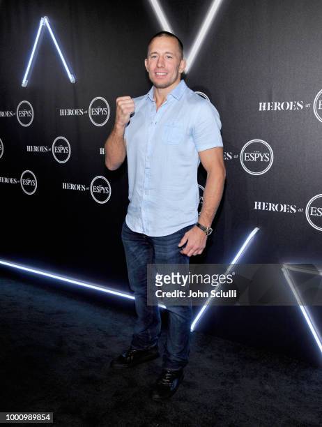 Georges St-Pierre attends HEROES at The ESPYS at City Market Social House on July 17, 2018 in Los Angeles, California.
