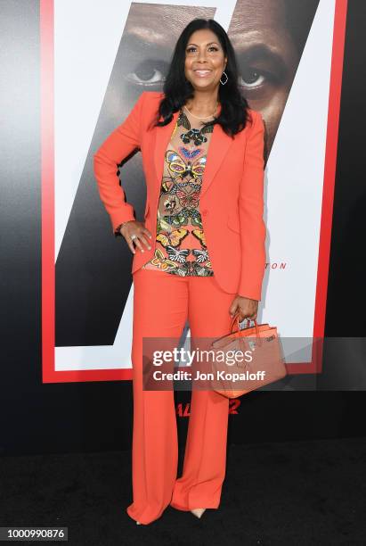 Cookie Johnson attends premiere of Columbia Picture's "Equalizer 2" at TCL Chinese Theatre on July 17, 2018 in Hollywood, California.