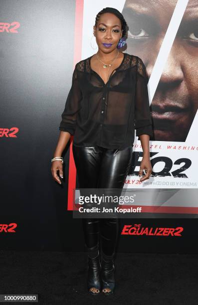 Tichina Arnold attends premiere of Columbia Picture's "Equalizer 2" at TCL Chinese Theatre on July 17, 2018 in Hollywood, California.