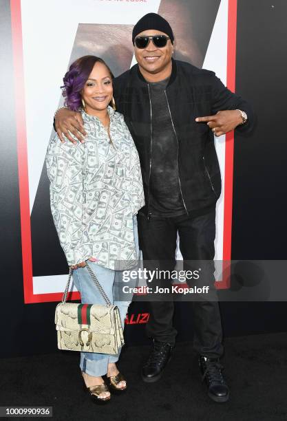 Cool J and Simone Johnson attend premiere of Columbia Picture's "Equalizer 2" at TCL Chinese Theatre on July 17, 2018 in Hollywood, California.