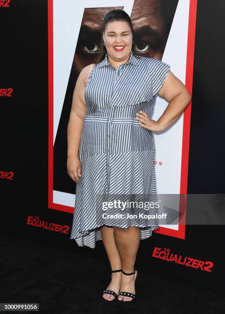 Britney Young attends premiere of Columbia Picture's "Equalizer 2" at TCL Chinese Theatre on July 17, 2018 in Hollywood, California.