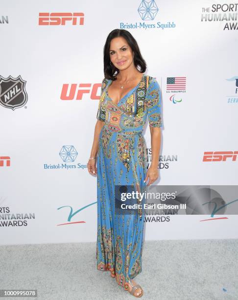 Tia Texada attends the 4th Annual Sports Humanitarian Awards at The Novo by Microsoft on July 17, 2018 in Los Angeles, California.