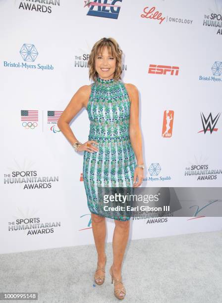 Hannah Storm attends the 4th Annual Sports Humanitarian Awards at The Novo by Microsoft on July 17, 2018 in Los Angeles, California.