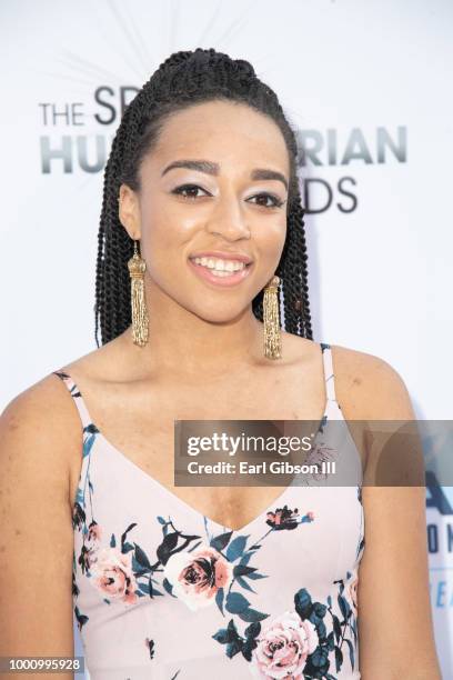 Sydni Scott attends the 4th Annual Sports Humanitarian Awards at The Novo by Microsoft on July 17, 2018 in Los Angeles, California.