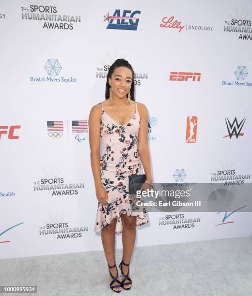 Sydni Scott attends the 4th Annual Sports Humanitarian Awards at The Novo by Microsoft on July 17, 2018 in Los Angeles, California.