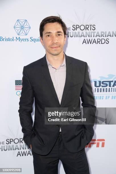 Justin Long attends the 4th Annual Sports Humanitarian Awards at The Novo by Microsoft on July 17, 2018 in Los Angeles, California.