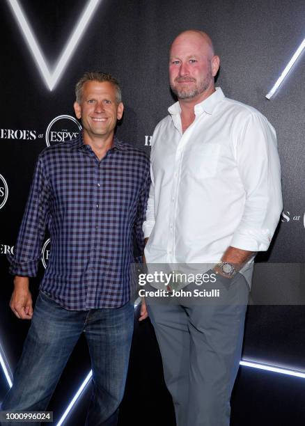 John Brenkus and Trent Dilfer attend HEROES at The ESPYS at City Market Social House on July 17, 2018 in Los Angeles, California.