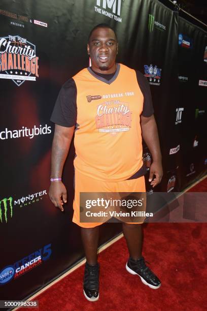 Donovan Carter attends 50K Charity Challenge Celebrity Basketball Game at UCLA's Pauley Pavilion on July 17, 2018 in Westwood, California.