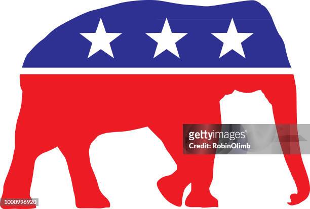 political election elephant - political party stock illustrations