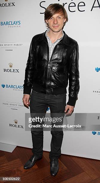Martin Solveig attend ''the Jo Wilfried Tsonga 'Ace de Coeur' Charity Cocktail'' at Hotel Park Hyatt on May 20, 2010 in Paris, France.