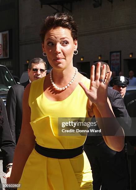 Katherine Heigel visits ''Late Show With David Letterman'' at the Ed Sullivan Theater on May 20, 2010 in New York City.