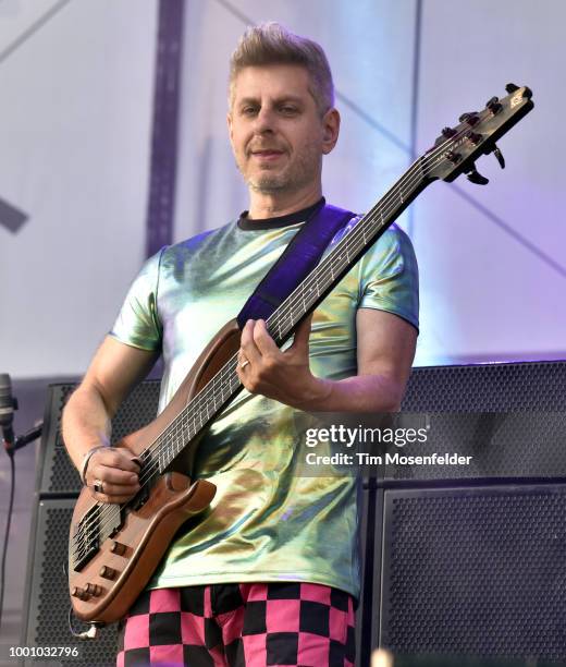 Mike Gordon of Phish performs during the band's 2018 Summer Tour opening night at Lake Tahoe Outdoor Arena At Harveys on July 17, 2018 in Stateline,...