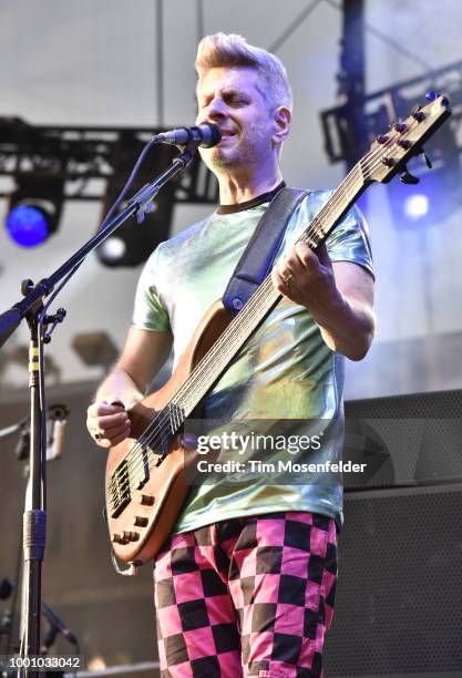 Mike Gordon of Phish performs during the band's 2018 Summer Tour opening night at Lake Tahoe Outdoor Arena At Harveys on July 17, 2018 in Stateline,...