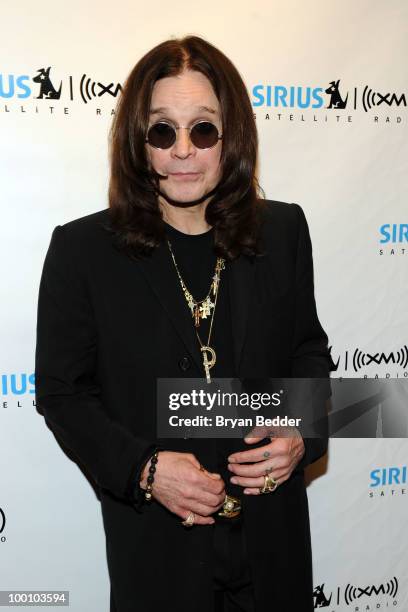 Musician Ozzy Osbourne appears at SIRIUS XM Studios to promote his new album "Scream" on May 20, 2010 in New York City.