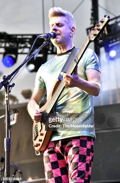 Mike Gordon of Phish performs during the band's 2018 Summer Tour opening night at Lake Tahoe Outdoor Arena At Harveys on July 17, 2018 in Stateline,...