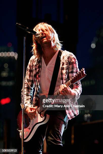 John Foreman, lead singer for the group Switchfoot performs during the Rev'UP concert on May 20 in Charlotte, North Carolina.