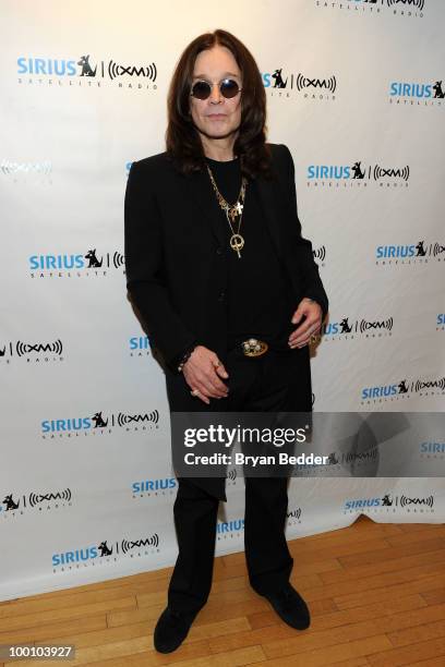 Musician Ozzy Osbourne appears at SIRIUS XM Studios to promote his new album "Scream" on May 20, 2010 in New York City.