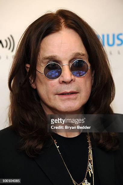 Musician Ozzy Osbourne appears at SIRIUS XM Studios to promote his new album "Scream" on May 20, 2010 in New York City.