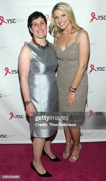 Of Young Survival Coalition, Marcia Stein and News 12 reporter Erica Zaky attend Young Survival Coalition Hosts "In Living Pink" Benefit at Crimson...