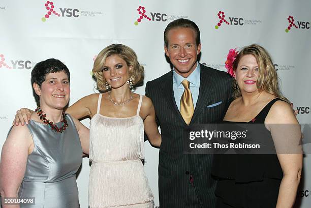 Of Young Survival Coalition, Marcia Stein, supermodel Marisa Miller, news anchor Chris Wragge, and BOD president Anna Cluxton attend Young Survival...