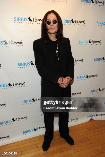 Musician Ozzy Osbourne appears at SIRIUS XM Studios to promote his new album "Scream" on May 20, 2010 in New York City.