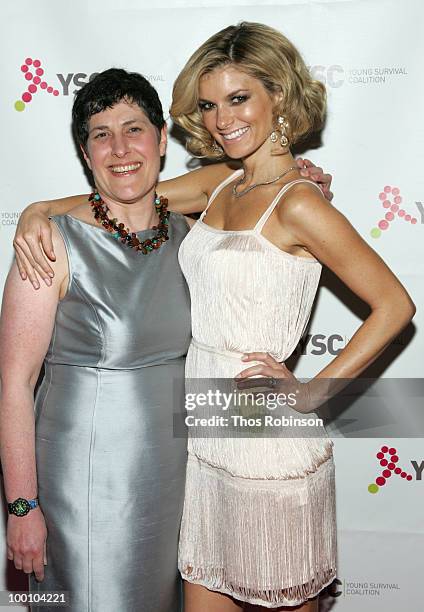 Of Young Survival Coalition, Marcia Stein and supermodel Marisa Miller attend Young Survival Coalition Hosts "In Living Pink" Benefit at Crimson on...