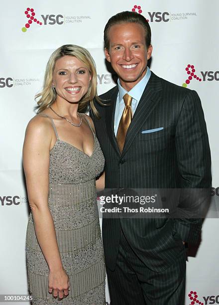News 12 reporter Erica Zaky and news anchor Chris Wragge attend Young Survival Coalition Hosts "In Living Pink" Benefit at Crimson on May 20, 2010 in...