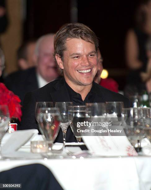 Matt Damon is honored at the Save the Children's 3rd Annual Celebration of Hope at the Hyatt Regency on May 20, 2010 in Old Greenwich, Connecticut.