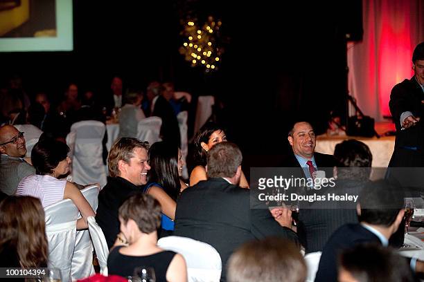 Matt Damon and Luciana Damon attends the Save the Children's 3rd Annual Celebration of Hope at the Hyatt Regency on May 20, 2010 in Old Greenwich,...