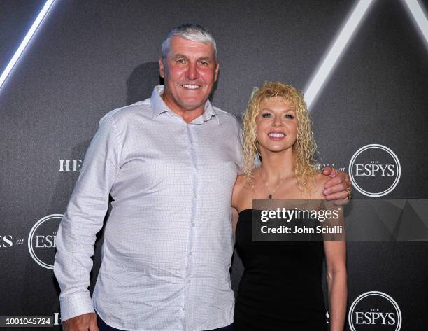 Mark Rypien and Danielle Rypien attend HEROES at The ESPYS at City Market Social House on July 17, 2018 in Los Angeles, California.