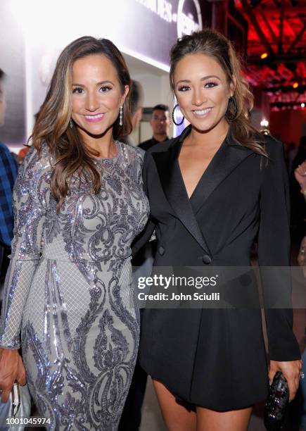 Dianna Russini and Cassidy Hubbarth attend HEROES at The ESPYS at City Market Social House on July 17, 2018 in Los Angeles, California.