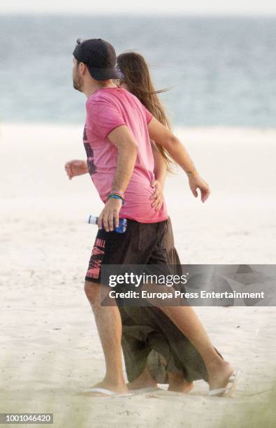 Pablo Lopez and Claudia Nieto are seen on July 17, 2018 in Marbella, Spain.