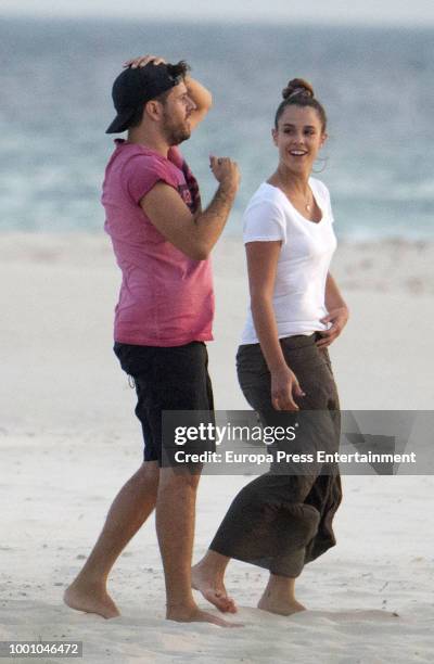 Pablo Lopez and Claudia Nieto are seen on July 17, 2018 in Marbella, Spain.