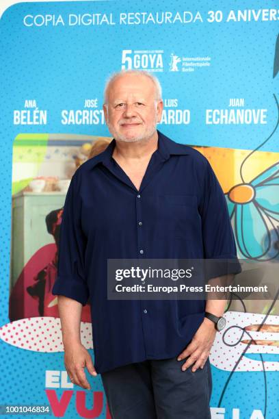 Actor Juan Echanove attends 'El Vuelo de La Paloma' 30th anniversary at Academia de Cine on July 17, 2018 in Madrid, Spain.