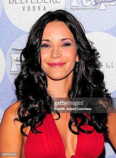 Actress Adriana Campos attends the 14th Annual People En Espanol "50 Most Beautiful" issue celebration at Guastavino's on May 20, 2010 in New York...