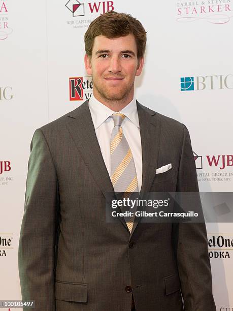 Eli Manning attends the Dream Big gala to raise awareness for the fight against canvan disease in childrenat Pier Sixty at Chelsea Piers on May 20,...